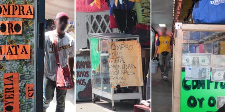 Mercado negro del oro resguarda a "piratas y tahúres" en el centro de la ciudad