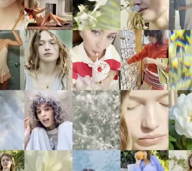 Collage de imágenes de moda de la cadena H&M